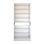 Sapateira Vertical Rubi 2 Portas com Espelho e Gaveta - 100% MDF Branco [15 Pares]
