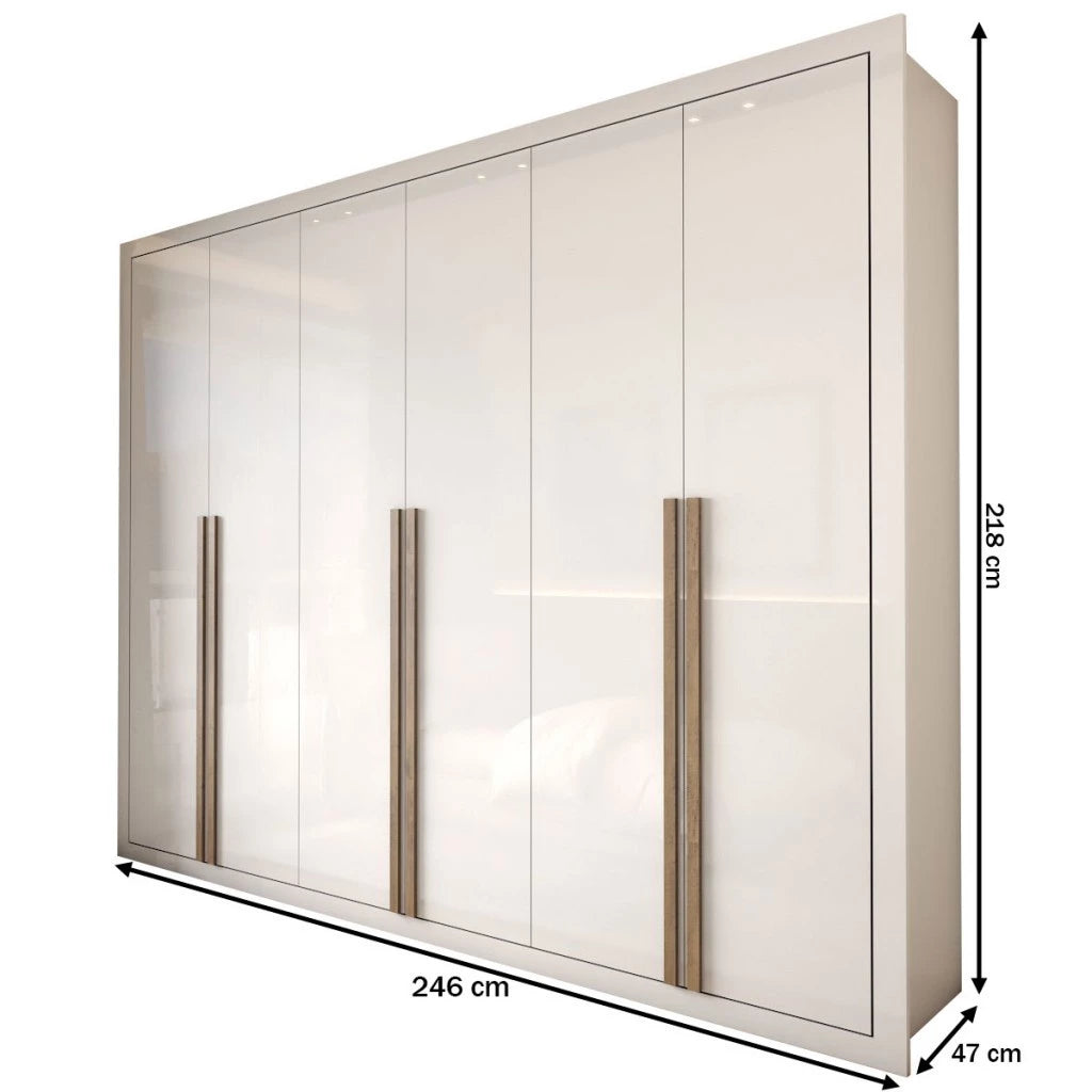 Guarda-Roupa Casal Severo 6 Portas 6 Gavetas