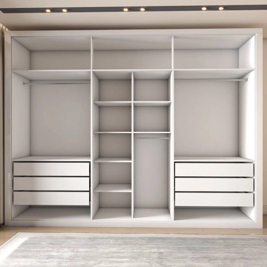 Guarda-Roupa Casal Severo 6 Portas 6 Gavetas